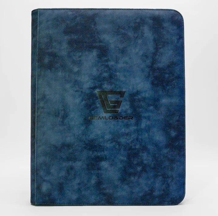 Premium 3''X4'' toploader fit collector's binder (216 pockets), Blue